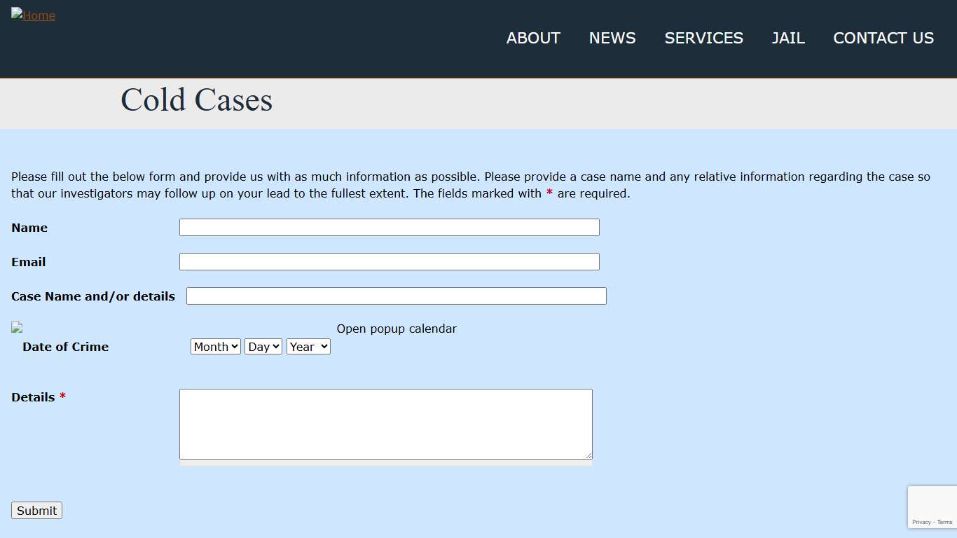 Cold Cases Coosa County Sheriff, Alabama