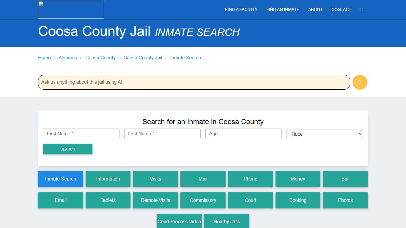 Coosa County Inmate Search & Roster Find Inmates AL